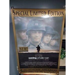 SAVING PRIVATE RYAN SPECIAL LIMITED EDITION Video Poster- HANKS 27x40